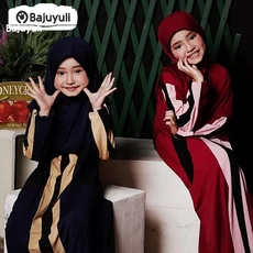 Gamis Anak Warna Navy MTS Umur 13 Tahun