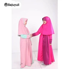 Gamis Anak Kombinasi 2 Warna Murah ABG