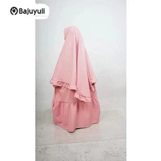 Jual Baju Muslim Anak Perempuan Lucu Warna Putih Umur 12 Tahun