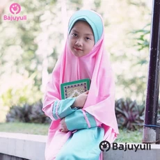 Baju Muslim Anak Putih TPA Umur 13 Tahun