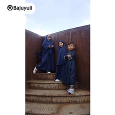 Gamis Anak Warna Navy Cadar Umur 10 Tahun