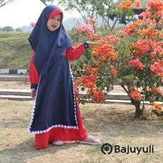 Gamis Jeans Anak Perempuan Warna Putih Ecer