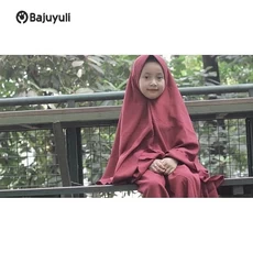 Gamis Anak Warna Navy Ngaji Tanggung