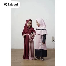 Gamis Anak Warna Navy TPA Tanggung