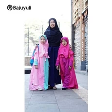 Gamis Anak Bahan Moscrepe Lebaran Umur 9 Tahun