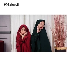 Gamis Anak Warna Hijau Botol SD Tanggung