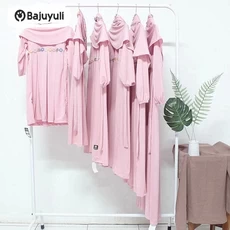 Gamis Anak Warna Putih Warna Hitam Umur 10 Tahun