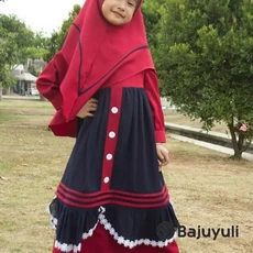 Gamis Anak Putih Murah TPA Grosir