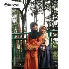 Baju Gamis Anak Warna Hitam Tanggung