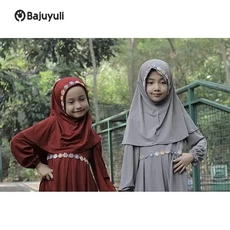 Jilbab Anak Syari Polos Umur 12 Tahun