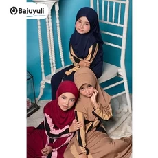 Gamis Anak Bahan Moscrepe Murah Umur 6 Tahun