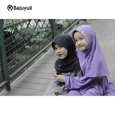 Gamis Anak Kombinasi Kotak Syari Ecer