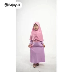 Gamis Anak Bahan Moscrepe TPQ ABG