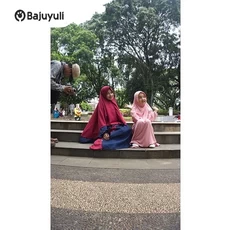 Gamis Anak Kombinasi 2 Warna Santri Grosir