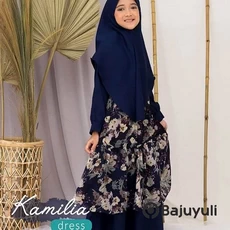 Gamis Jeans Anak Perempuan MTS Umur 8 Tahun