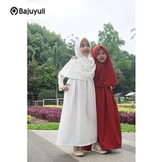 Gamis Putih Anak Perempuan Syari Ecer