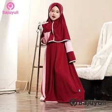 Gamis Anak Warna Navy Cadar Grosir