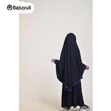 Gamis Putih Anak Warna Hitam Umur 8 Tahun