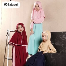 Gamis Anak Hijau Botol Ngaji Umur 9 Tahun