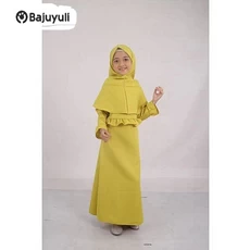 Jilbab Anak Syari Seragam Tanggung