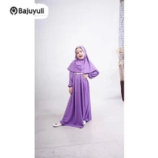 Gamis Putih Anak Rabbani Warna Hitam Umur 13 Tahun