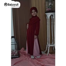 Baju Gamis Anak Perempuan Niqab Anak Tanggung