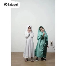 Gamis Hitam Anak Perempuan SD Anak Tanggung