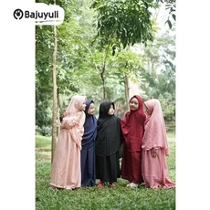 Gamis Anak Warna Navy Seragam Tanggung