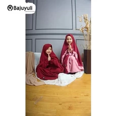 Gamis Anak Warna Navy SD Umur 8 Tahun