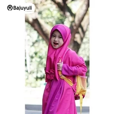 Gamis Anak Warna Navy Warna Putih Anak Tanggung