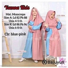 Gamis Hitam Anak Perempuan Niqab Dropship