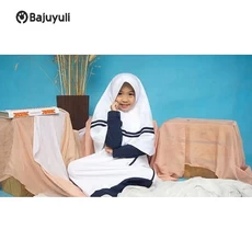 Gamis Anak Warna Navy Santri Umur 11 Tahun