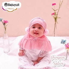 Gamis Anak Bahan Moscrepe Niqab Anak Tanggung