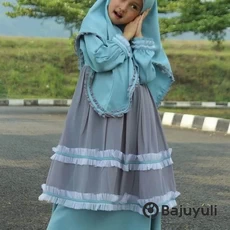 Jilbab Anak Syari Seragam Umur 11 Tahun