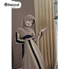 Gamis Anak Warna Hijau Botol Murah Anak Tanggung