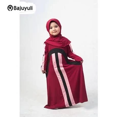 Gamis Anak Warna Navy SMP Umur 8 Tahun