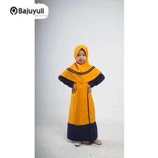 Gamis Anak Warna Navy Warna Hitam Umur 9 Tahun