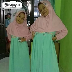 Gamis Anak Bahan Moscrepe Pesantren Umur 9 Tahun