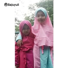 Gamis Anak Warna Hitam MTS Umur 5 Tahun