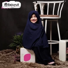 Gamis Anak Kombinasi Kotak Santri Reseller