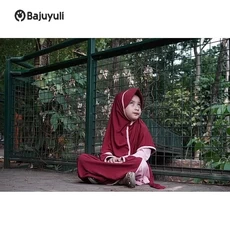 Jual Baju Muslim Anak Perempuan Lucu Warna Hitam Anak Tanggung