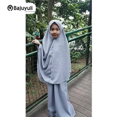 Gamis Jeans Anak Perempuan Warna Hitam Remaja