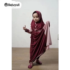 Gamis Hitam Anak Perempuan Santri Umur 11 Tahun