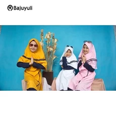 Gamis Anak Bahan Moscrepe Niqab Umur 7 Tahun