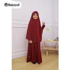 Gamis Anak Hijau Botol MTS Grosir