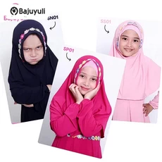 Gamis Anak Bahan Moscrepe Niqab Umur 5 Tahun