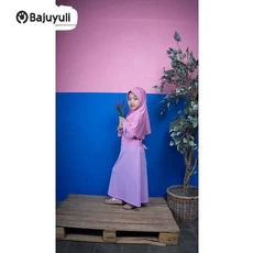 Gamis Anak Polos Warna Putih ABG