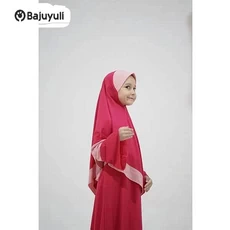 Gamis Anak Bahan Moscrepe Lebaran Umur 7 Tahun