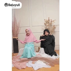 Gamis Monalisa Anak Warna Hitam Tanggung