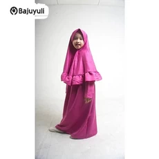 Gamis Anak Bahan Moscrepe SD Umur 13 Tahun